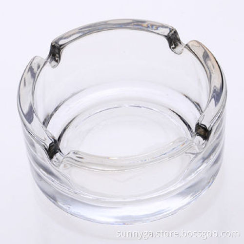 Transparent Round Glass Ashtrays
